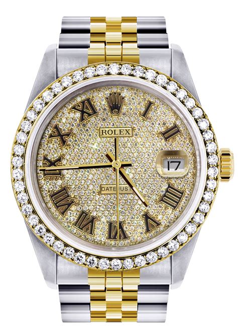 rolex gold diamond ladies watch price|Rolex full diamond price.